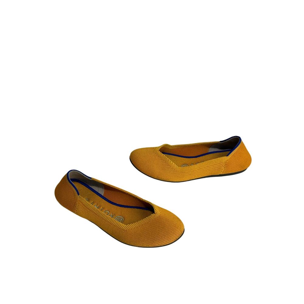 Rothy’s Lemon Drop Round Toe Flats Size 5.5